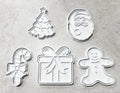 Christmas cookie cutters and stamps