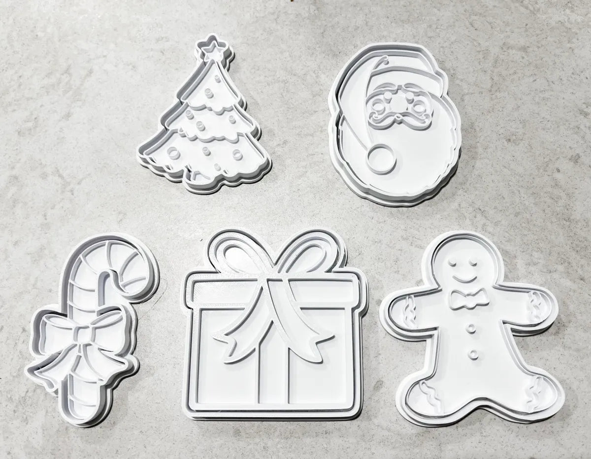 Christmas cookie cutters and stamps