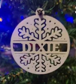 Personalized name Christmas ornament
