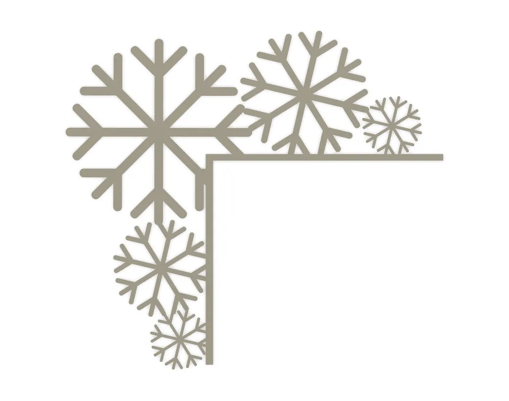 Snowflake door corner design