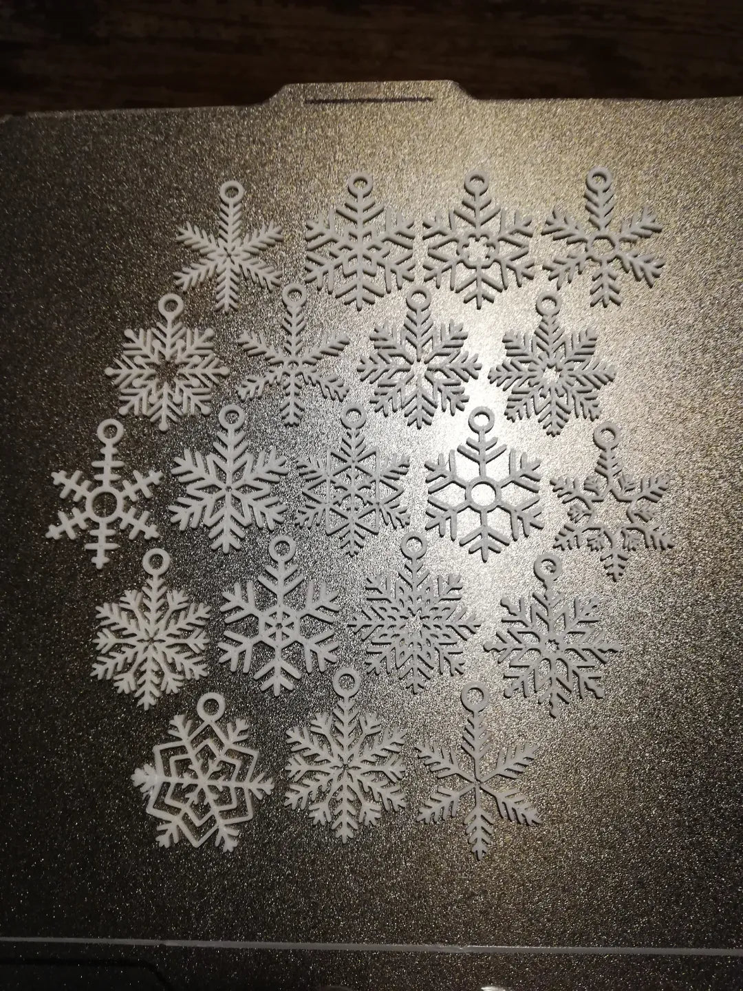 Set of snowflake designs