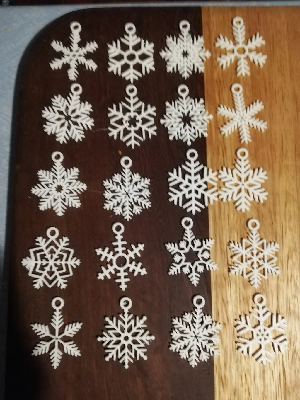 Snowflake ornaments