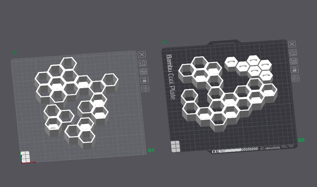 Honeycomb key holder design