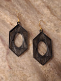 Hexagon earrings