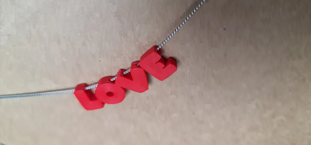 Name necklace worn