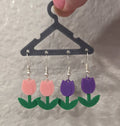 Tulip drop earrings