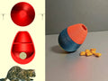 Tumbling treat egg cat toy