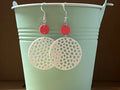 Voronoi circle earrings