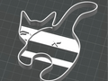 Cat butt cookie cutter
