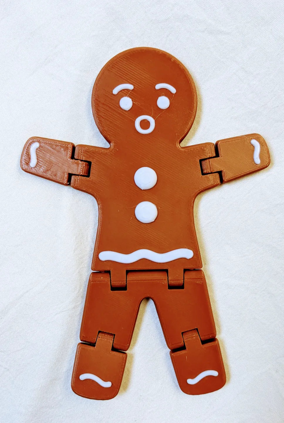 Poseable gingerbread man