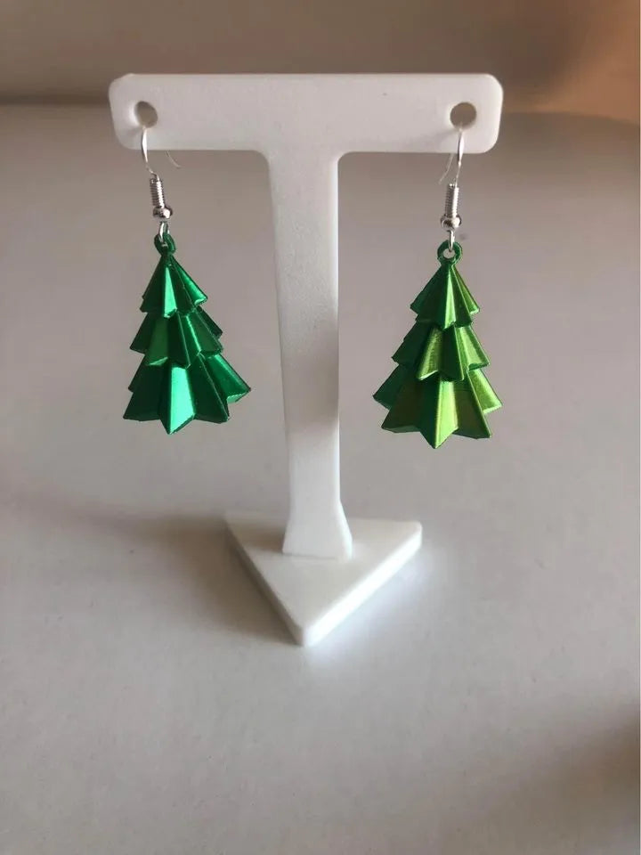 Christmas tree earrings