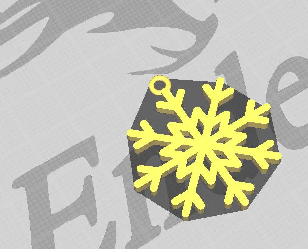 Snowflake earring design