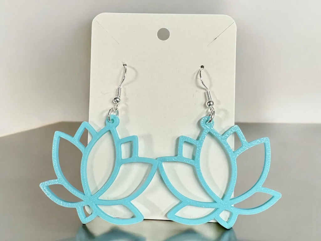 Lotus flower earrings