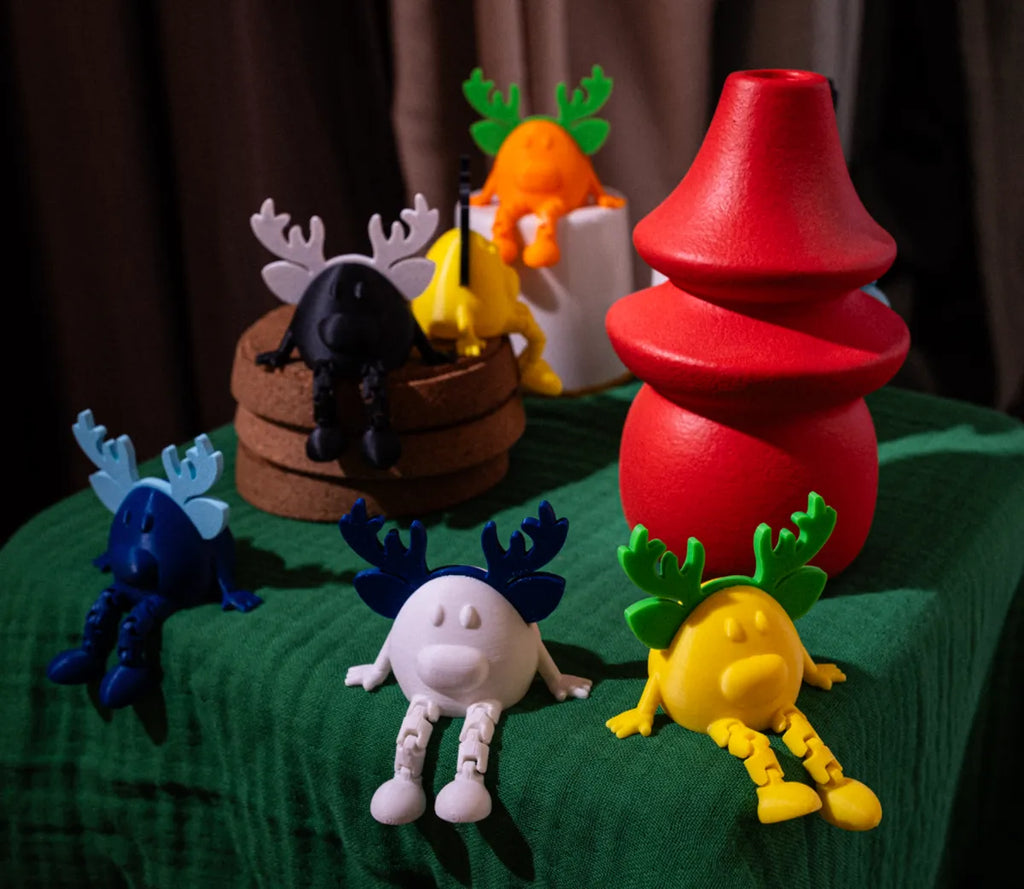Reindeer in different colors