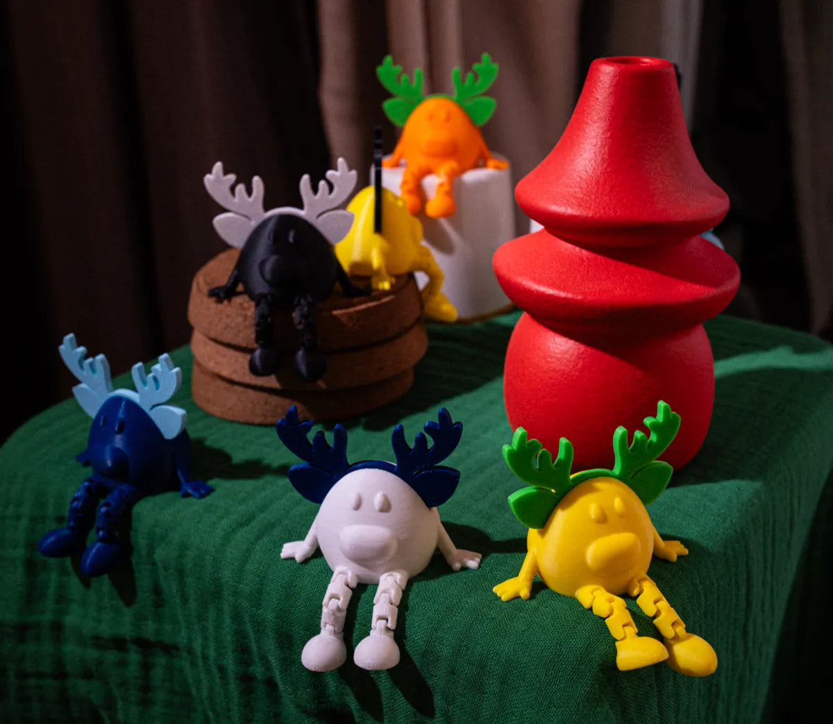 Reindeer in different colors