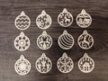 Christmas tree ornament set