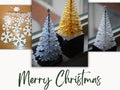 Snowflake Christmas tree with star