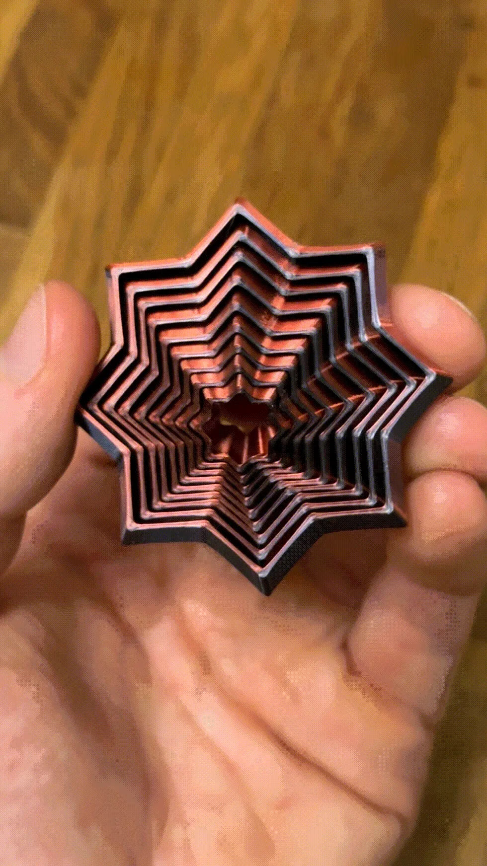 Fidget star in motion