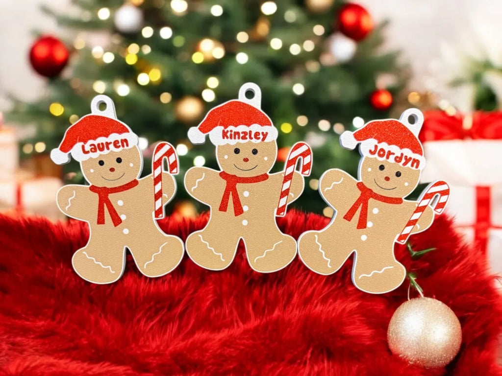 Personalized gingerbread ornaments