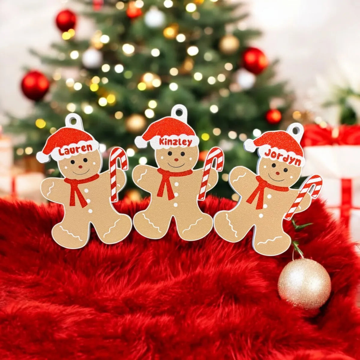 Gingerbread ornaments with names