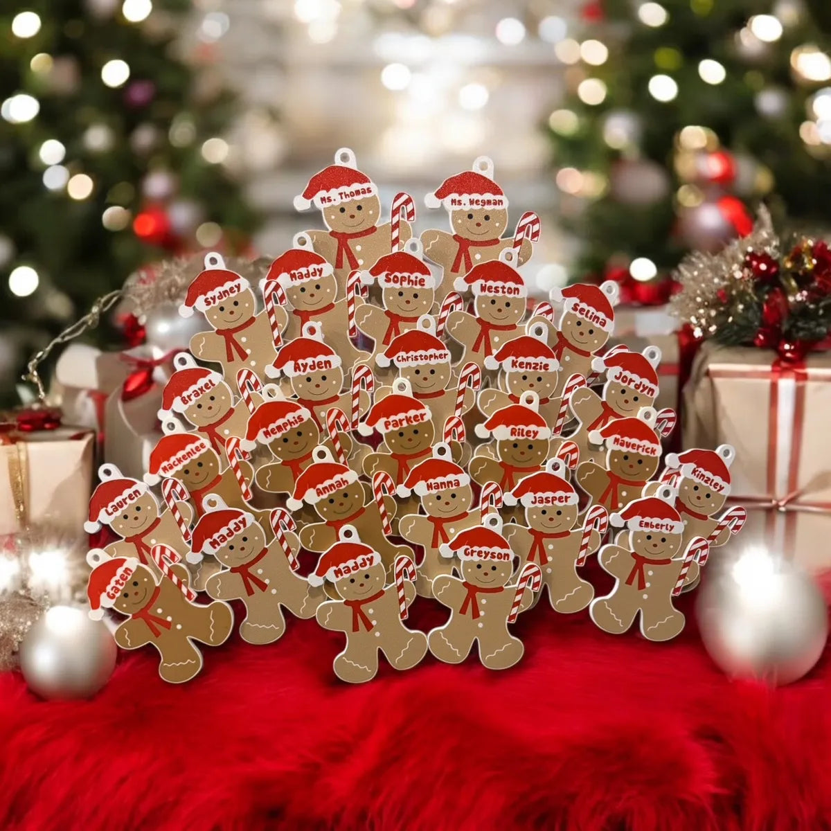 Gingerbread name ornament