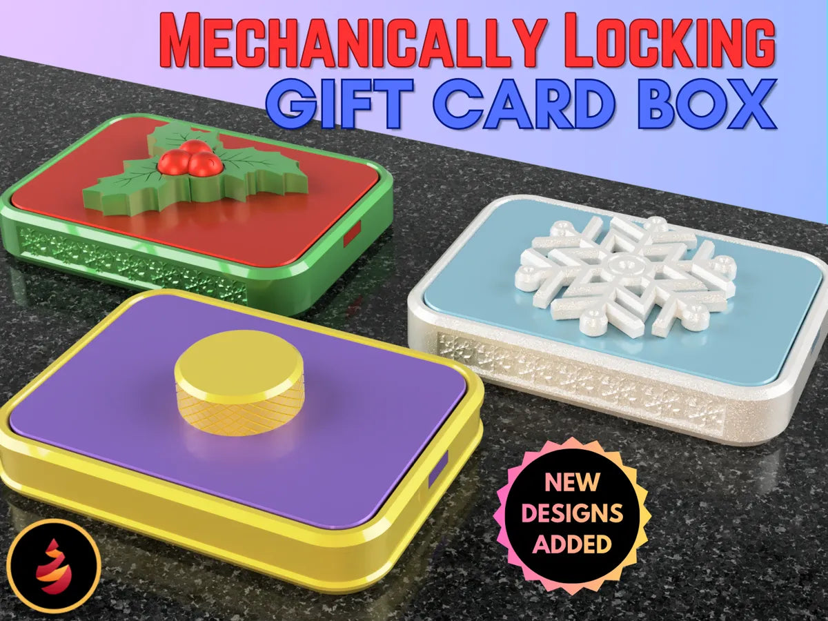 Locking gift card box