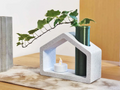 Hydroponic plant stand with candle holder, designed by Meyui