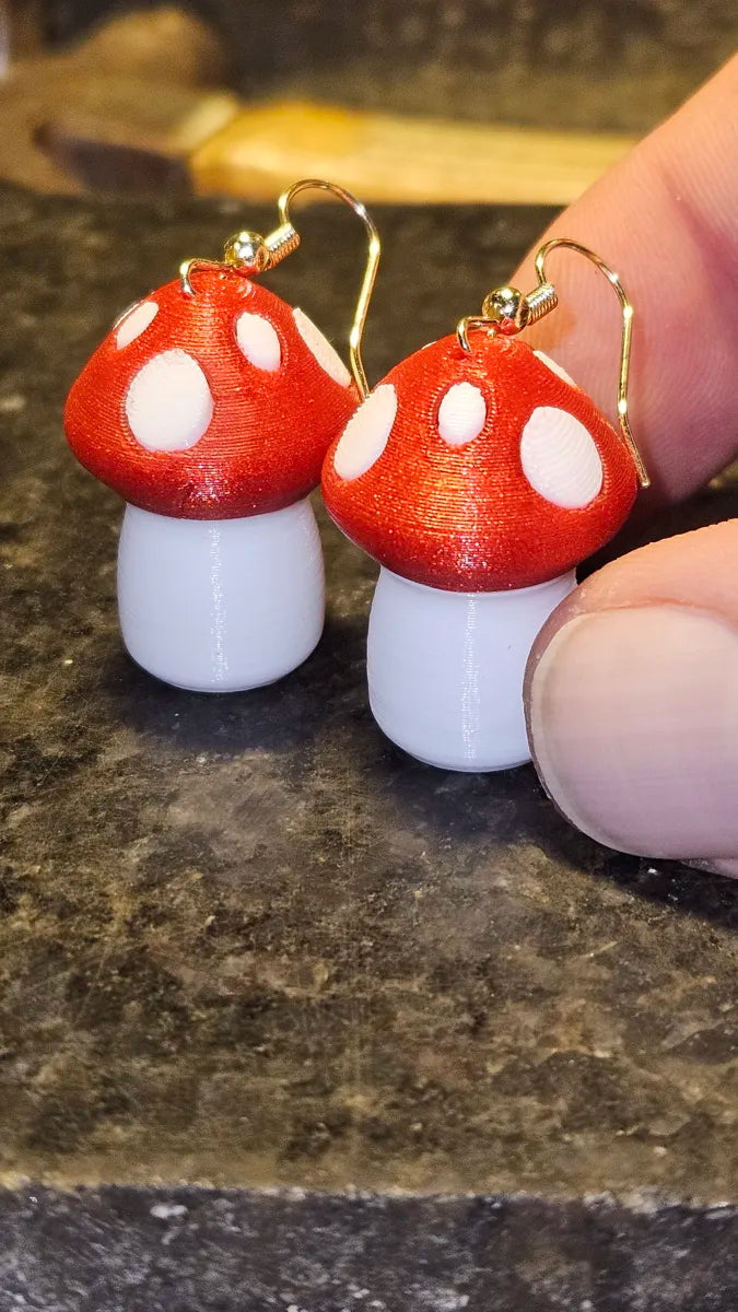 Mushroom earring colors