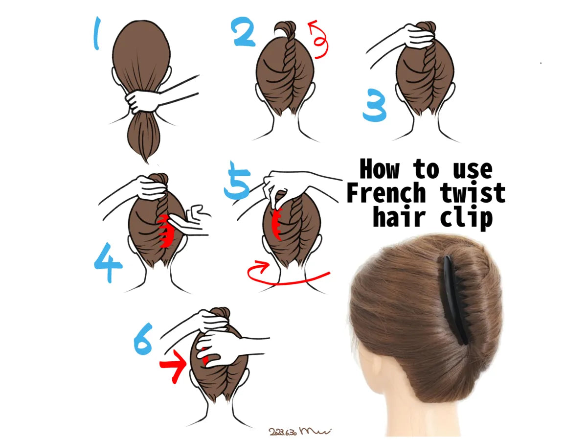 French twist hair comb