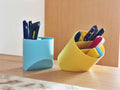 Sliced cylinder desk organizer, designed by Meyui