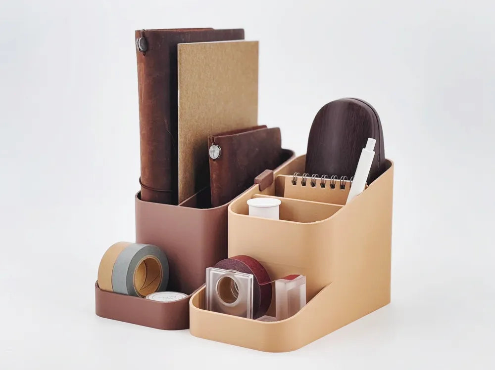 Interlock desk organizer with 3 dividers, designed by Meyui