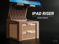 iPad stand riser with Kumiko drawer, designed by Meyui