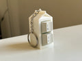 Milk carton keyboard switch fidget clicker keychain
