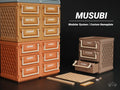 Modular stackable part storage drawers, designed by Meyui