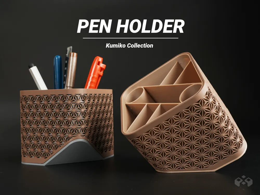 Asanoha pen holder style 7, designed by Meyui