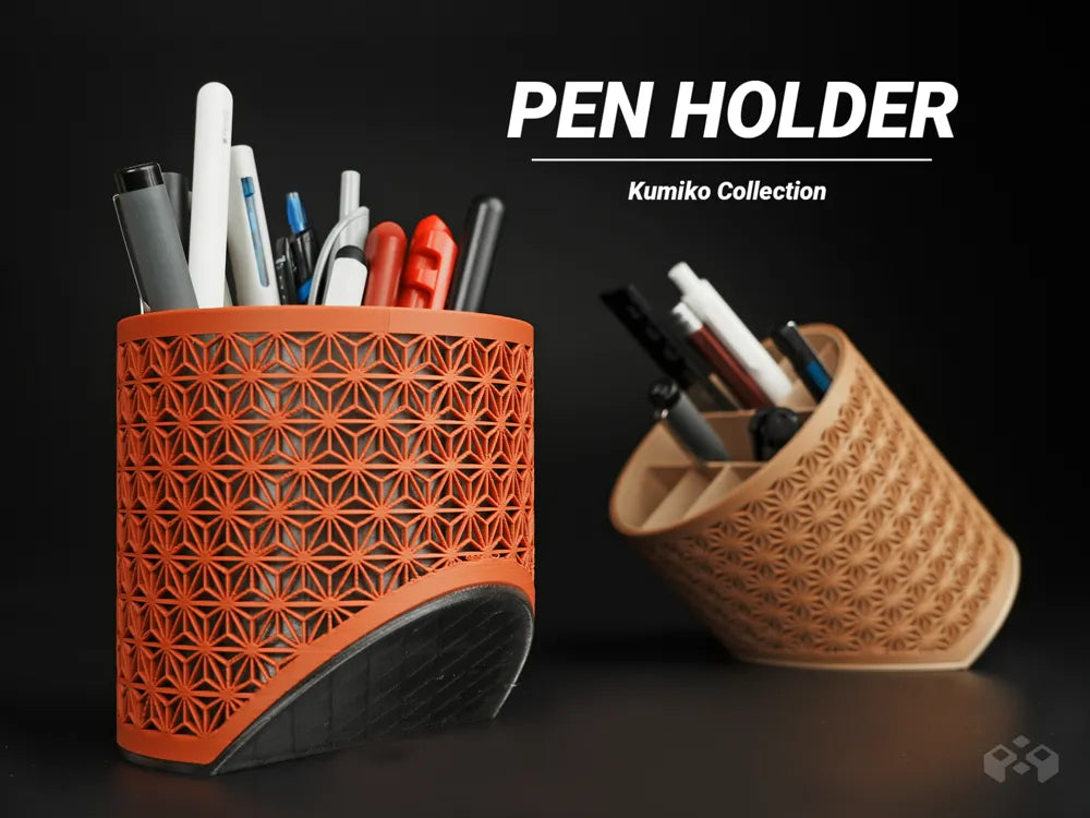 Asanoha pen holder style 6, designed by Meyui