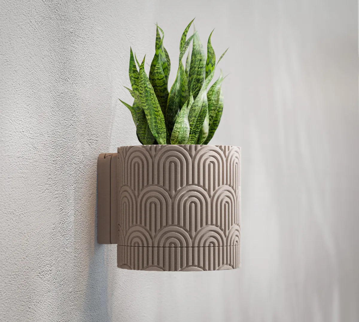 Art deco wall planter