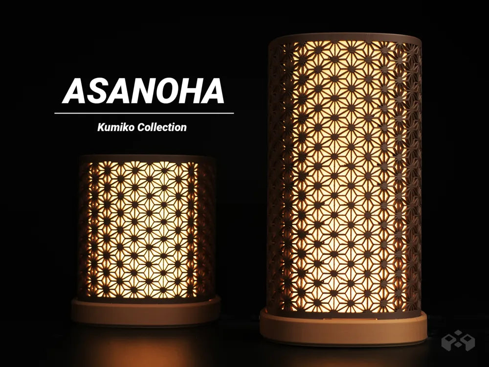 Asanoha style lamp, designed by Meyui