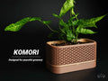 Komori planter with reservoir, designed by Meyui