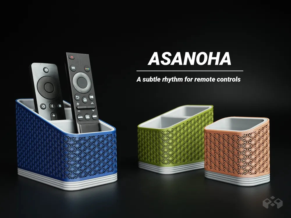 Asanoha remote control holder, designed by Meyui