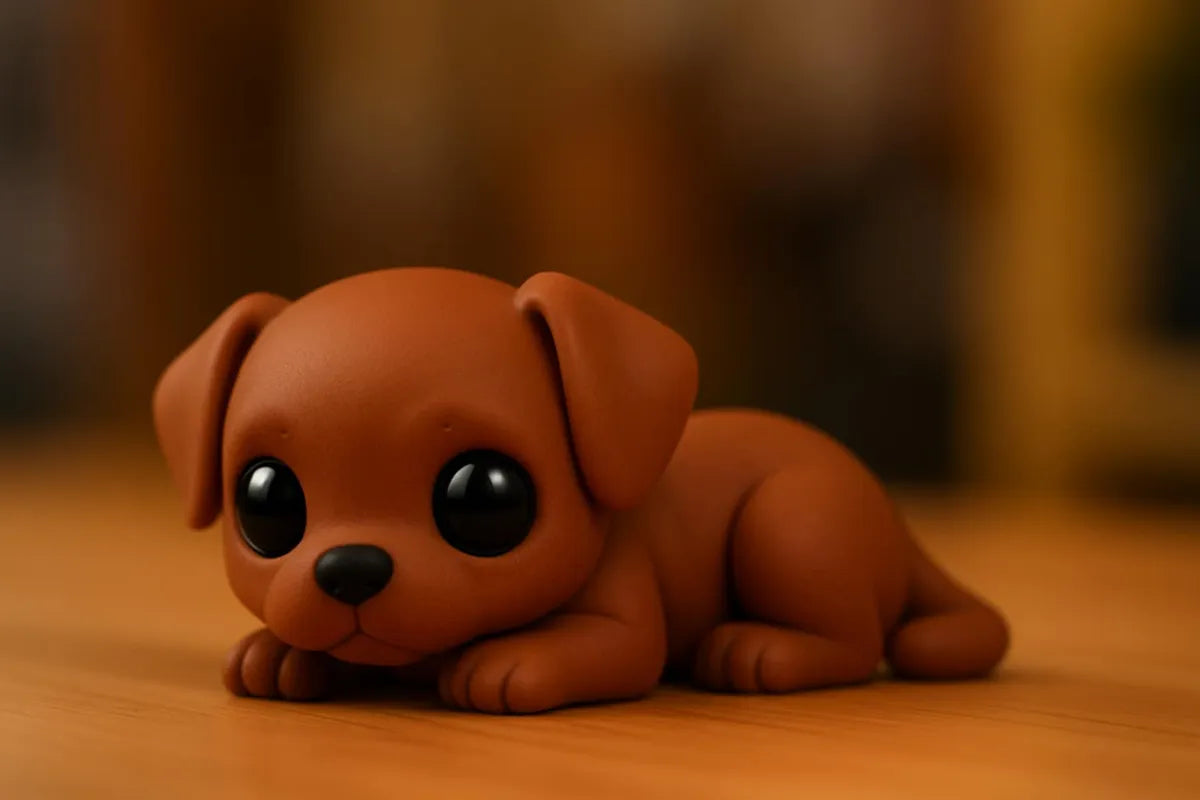 Cute dog figurines