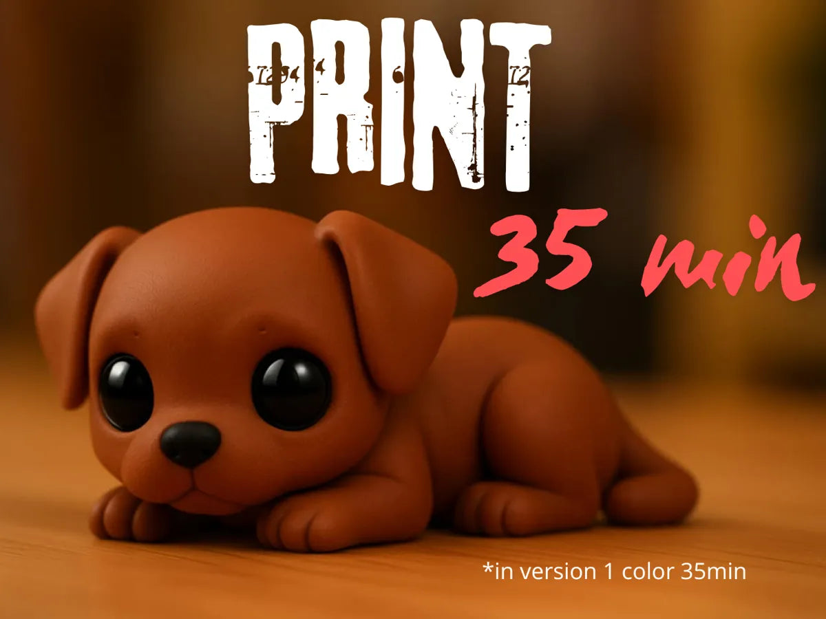 Little cute dog figurine