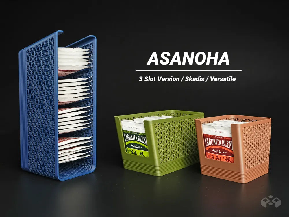 Asanoha tea organizer for Skadis, designed by Meyui
