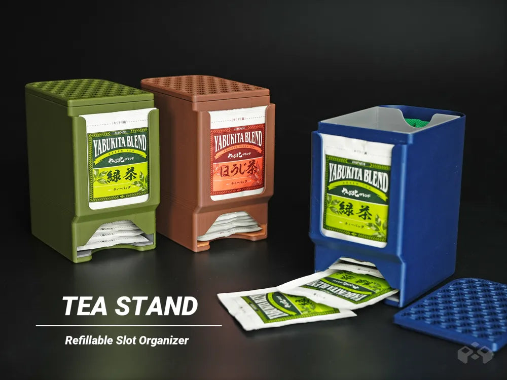 Tea bag organizer stand, designed by Meyui