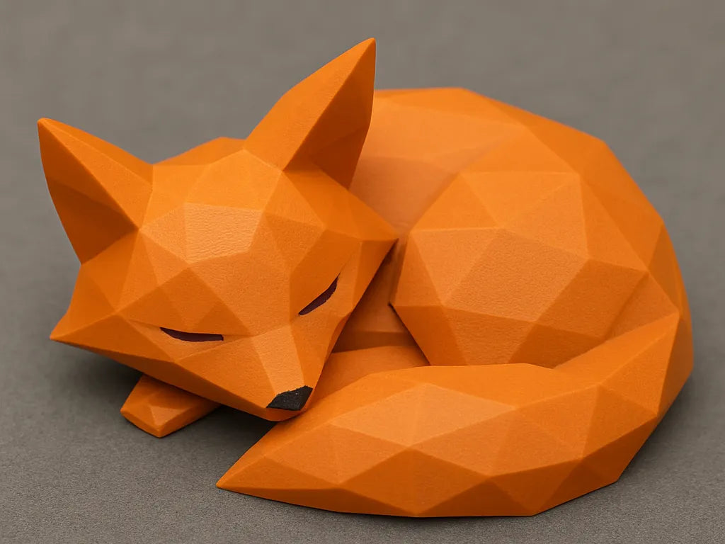 Sleeping fox necklace