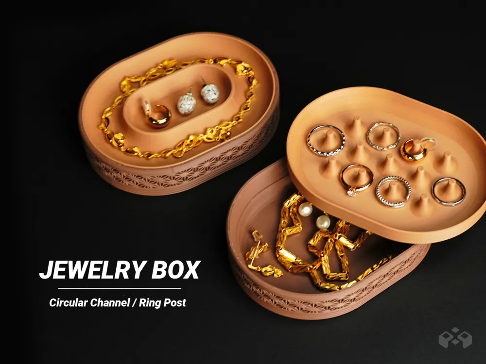 Orbit two-tier jewelry box, designed by Meyui