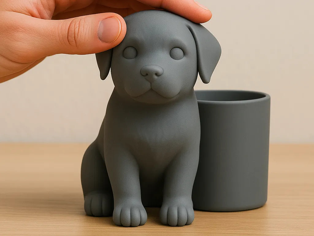 Dog pen holder back view