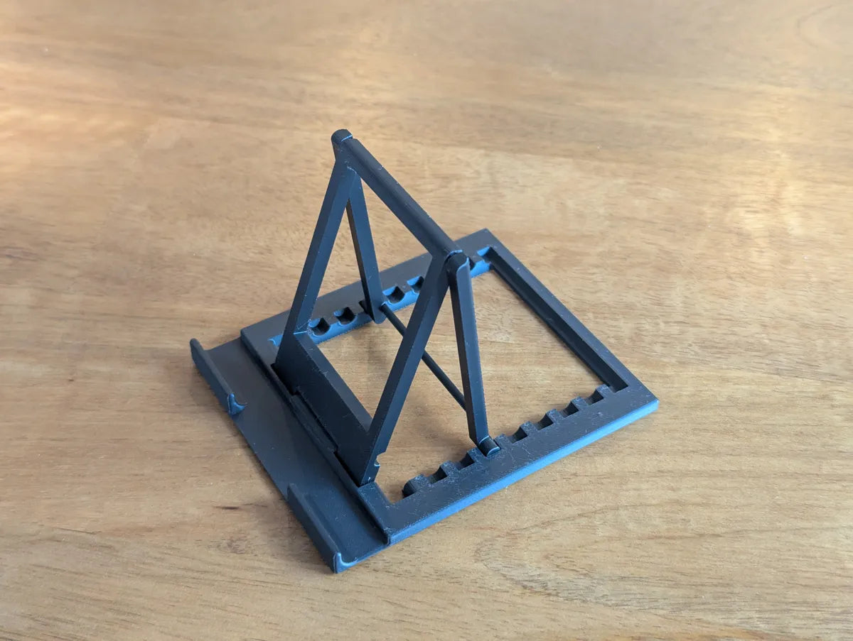 Tablet stand folded flat