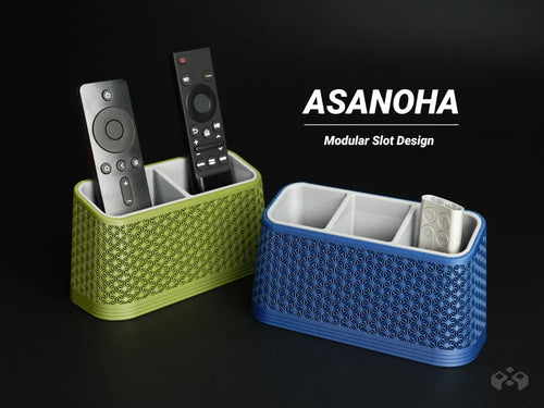 Asanoha modular remote control holder, designed by Meyui