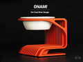 Onami pet food bowl raiser stand, designed by Meyui